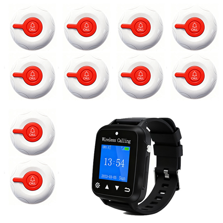 Pack Sécurité Instantanée : 1 Montre Vigile + 10 Bipeurs de Caisse