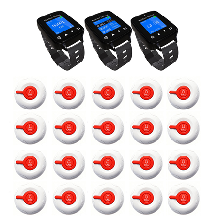 Pack Sécurité Instantanée : 3 Montres Vigile + 20 Bipeurs Sous Caisse