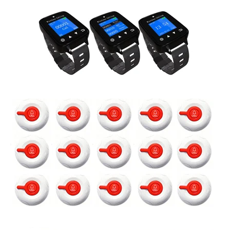 Pack Sécurité Instantanée : 3 Montres Vigile + 15 Bipeurs de Caisse