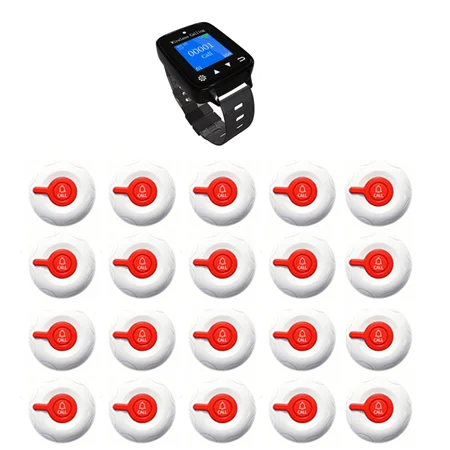 Pack Sécurité Instantanée : 1 Montre Alerte + 20 Bipeurs Caisse