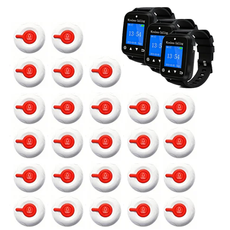 Pack Sécurité Instantanée : 3 Montres Alerte Vigile + 25 Bipeurs Caisse